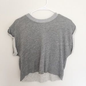 Grey crop top